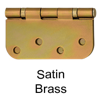 Satin Brass | Rounded Corner Hinge